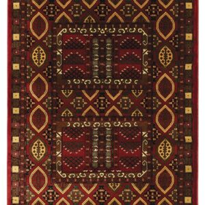 ΧΑΛΙ PERSIA 2273 BURGUNDY ΜΕ ΚΡΟΣΣΙ - 160X230 NewPlan